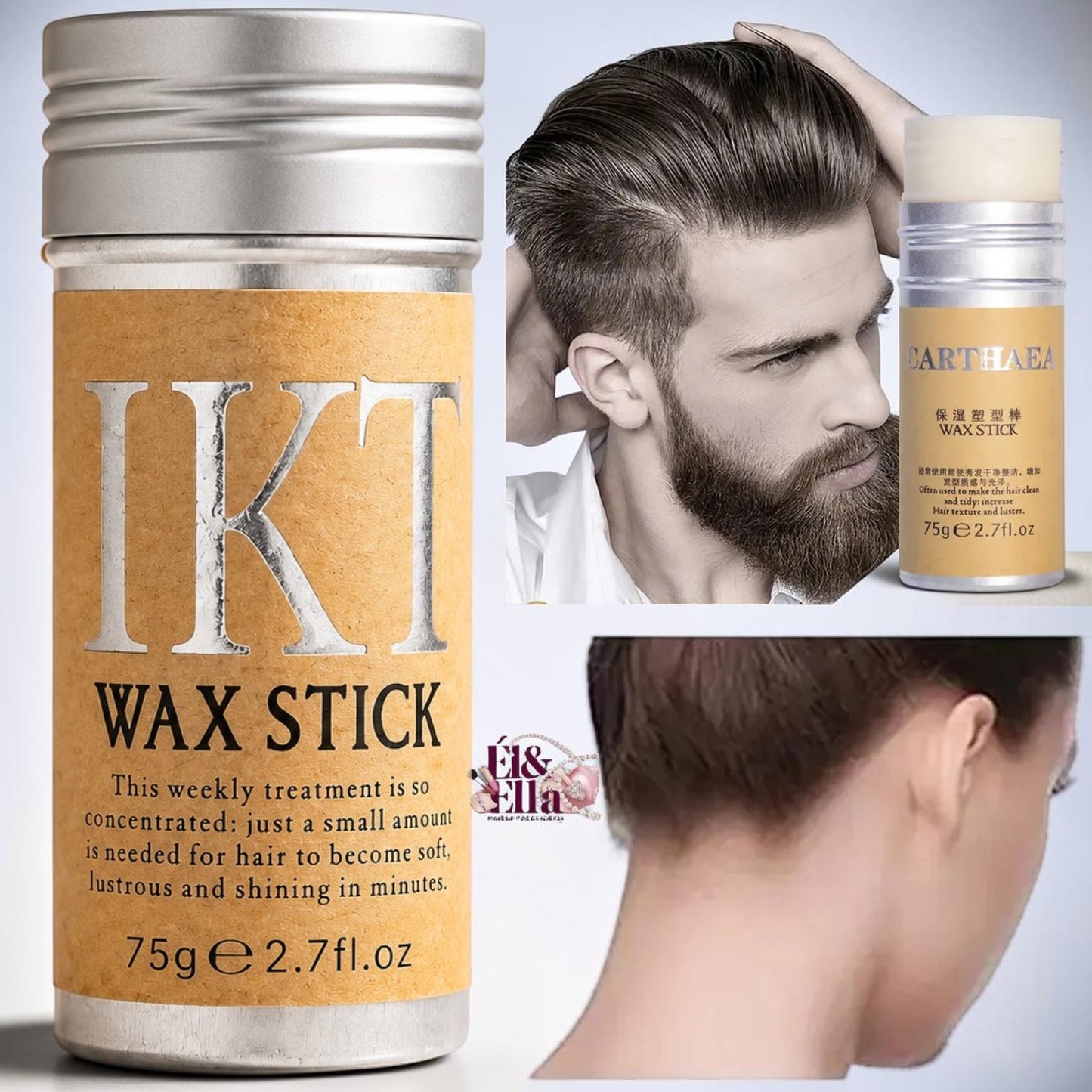 Barra de Cera Cabello IKT Sin Frizz UNISEX