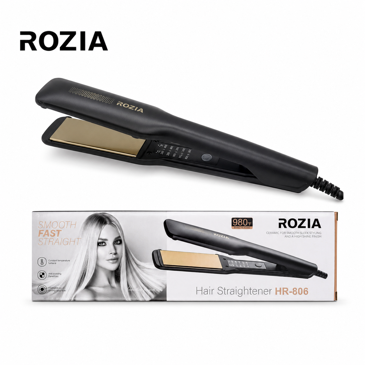 Plancha para Cabello Rozia HR806